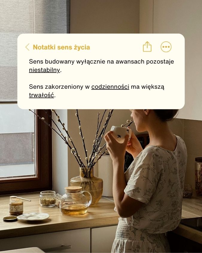 Sens budowany wyłącznie na przełomach pozostaje niestabilny.